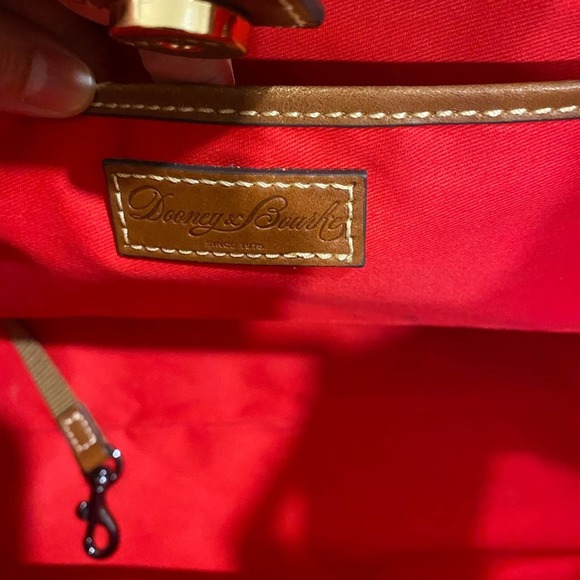 Dooney Bourke Exotic Leather Zippered Bag in Chocolate Brown - Picture 9 of 16